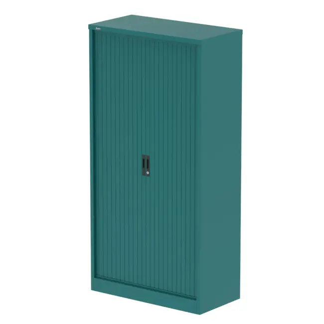 Qube Side Tambour Cupboard With Shelves - Image 40