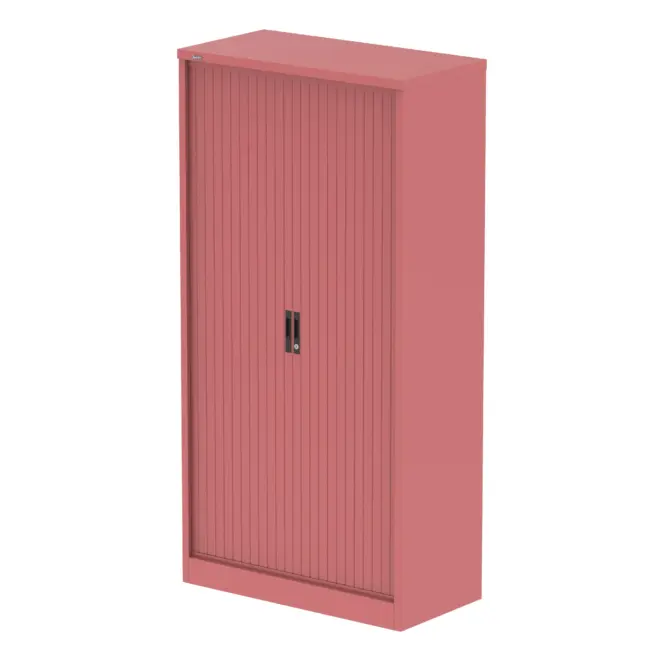 Qube Side Tambour Cupboard With Shelves - Image 41