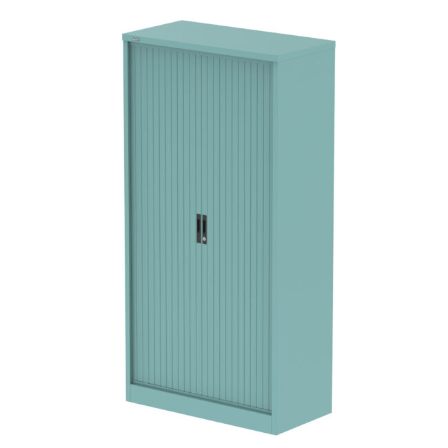 Qube Side Tambour Cupboard With Shelves - Image 44