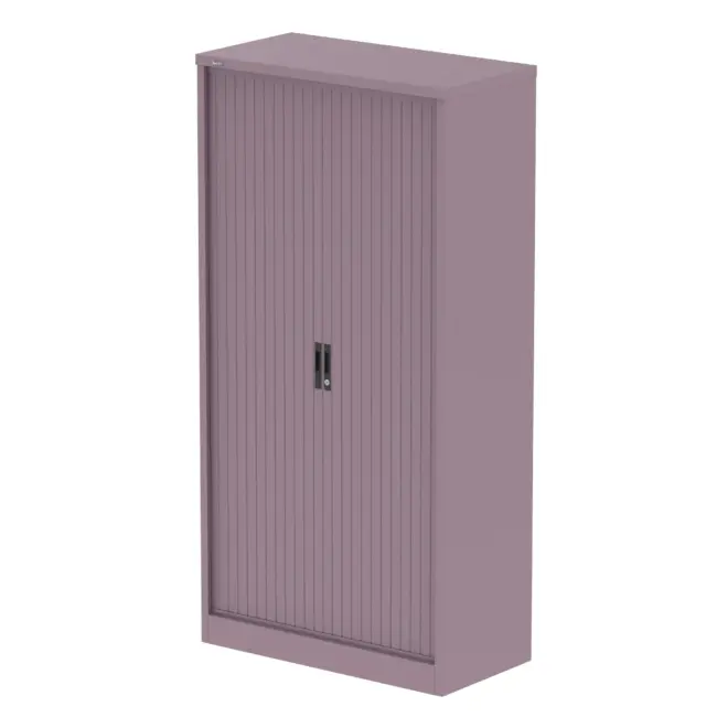 Qube Side Tambour Cupboard With Shelves - Image 45