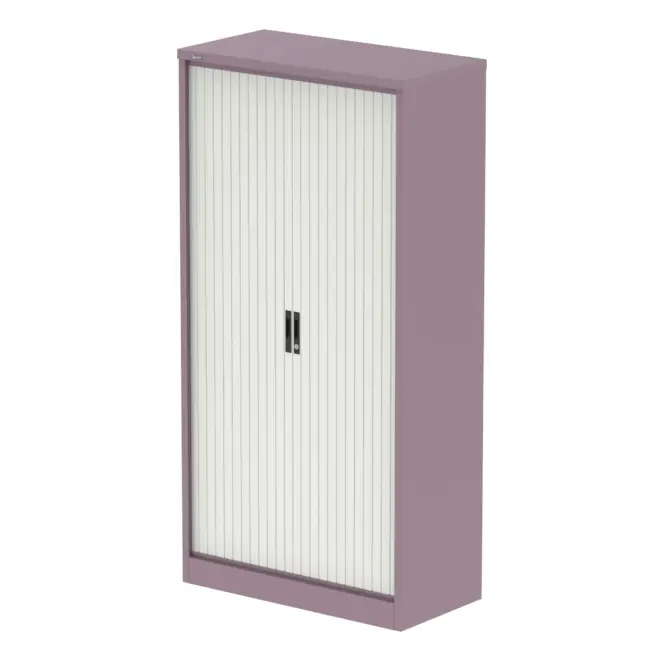 Qube Side Tambour Cupboard With Shelves - Image 50