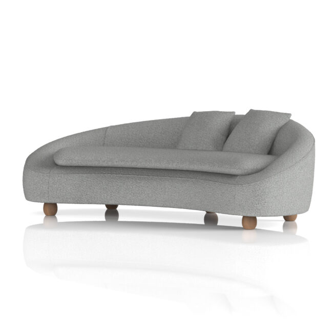 Mimi 3 Seater Curved Sofa - Image 3