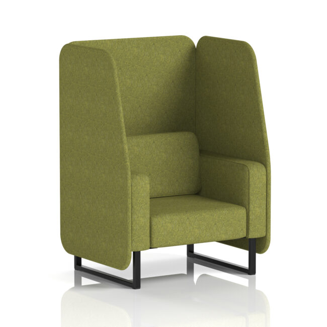 Brixworth Open Booth With Black Legs in Single Tone - Image 10