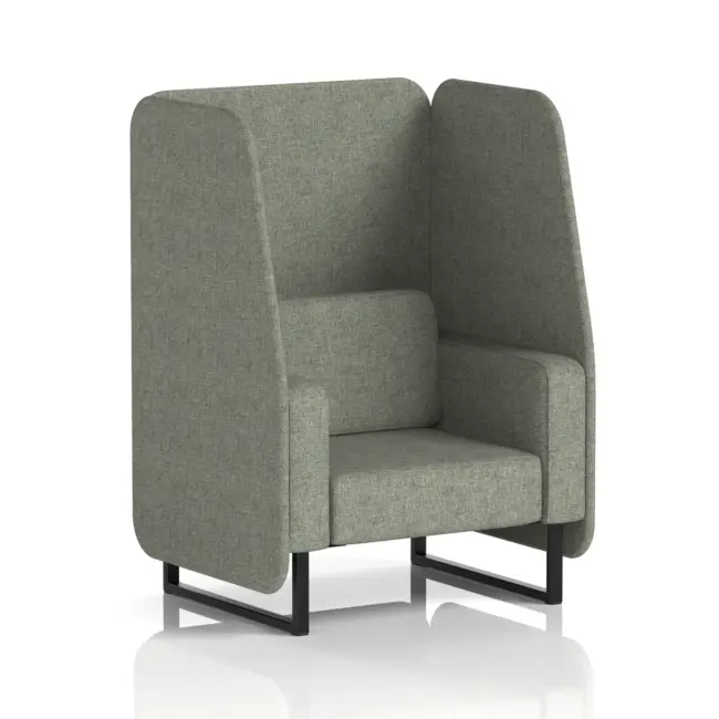 Brixworth Open Booth With Black Legs in Single Tone - Image 16