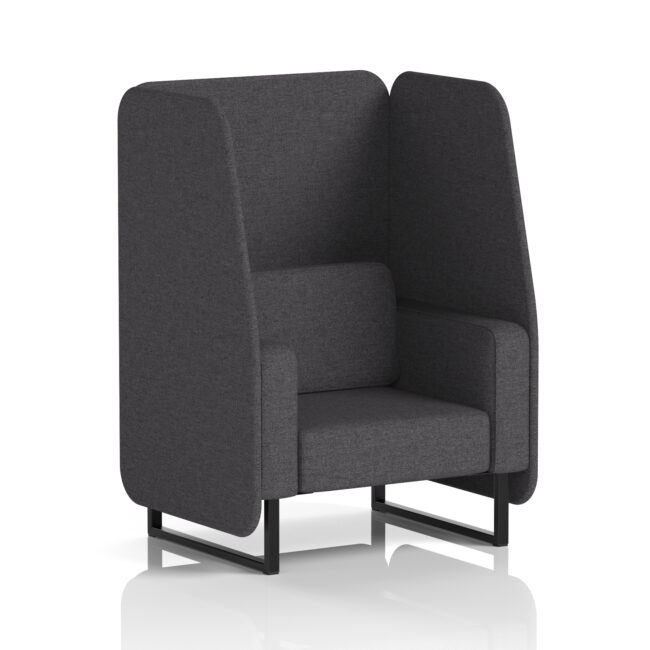 Brixworth Open Booth With Black Legs in Single Tone - Image 19