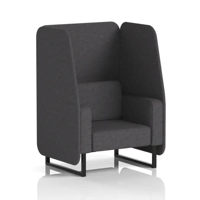 Brixworth Open Booth With Black Legs in Single Tone - Image 19