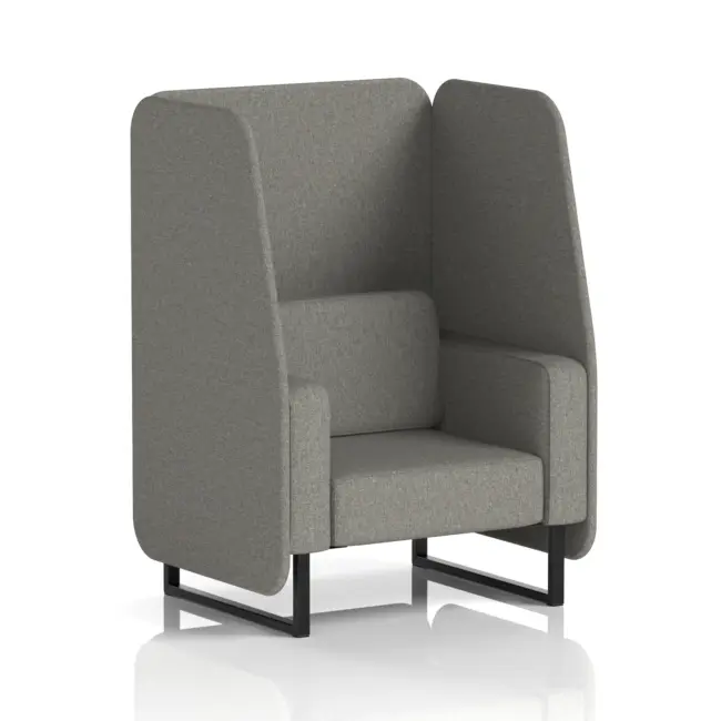 Brixworth Open Booth With Black Legs in Single Tone - Image 28