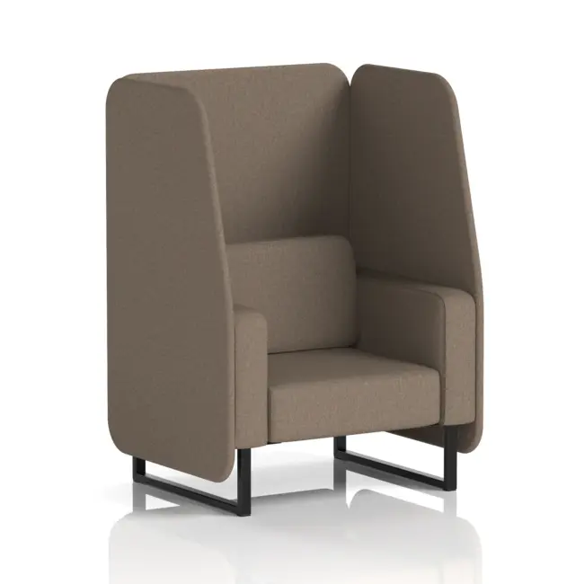 Brixworth Open Booth With Black Legs in Single Tone - Image 34
