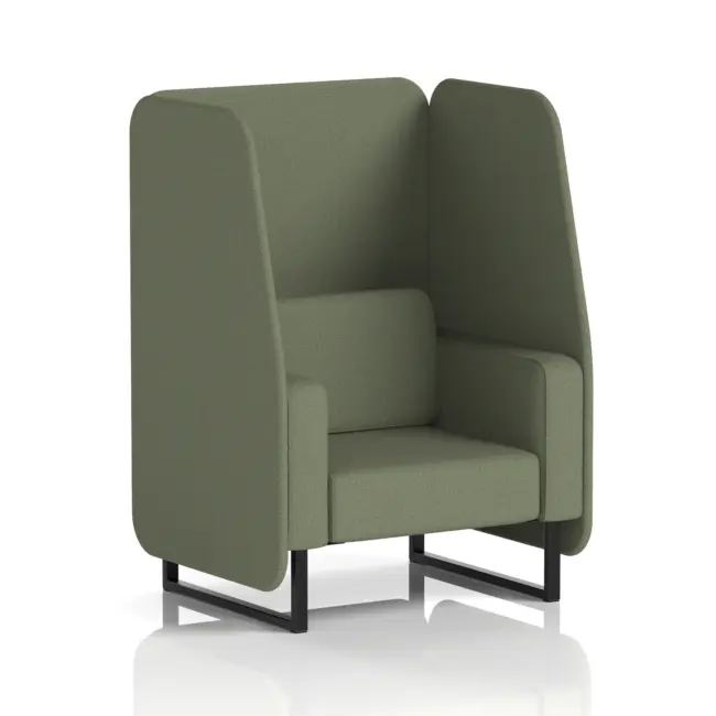 Brixworth Open Booth With Black Legs in Single Tone - Image 40