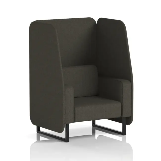 Brixworth Open Booth With Black Legs in Single Tone - Image 46