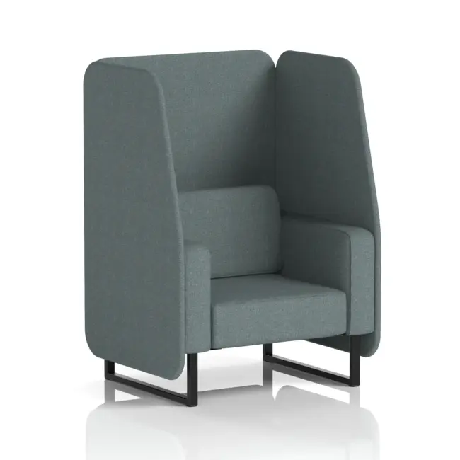 Brixworth Open Booth With Black Legs in Single Tone - Image 52