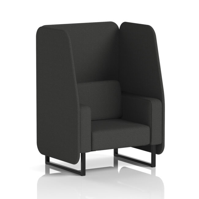 Brixworth Open Booth With Black Legs in Single Tone - Image 61