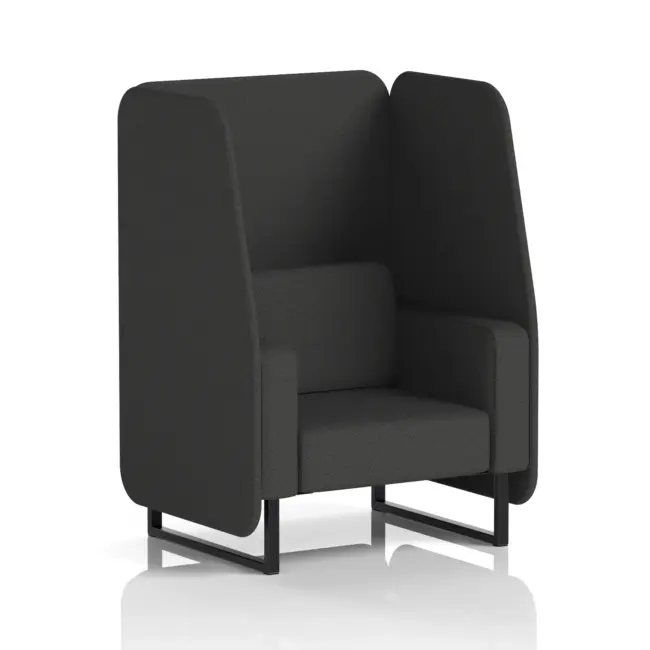 Brixworth Open Booth With Black Legs in Single Tone - Image 61