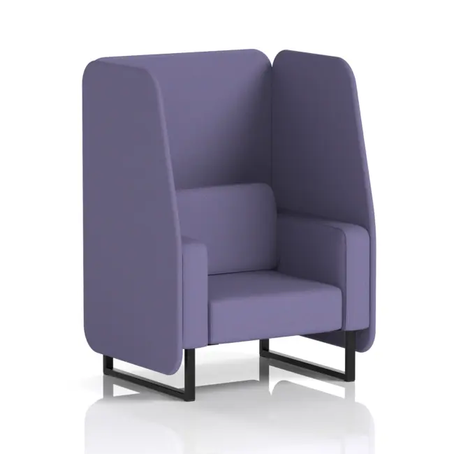 Brixworth Open Booth With Black Legs in Single Tone - Image 64