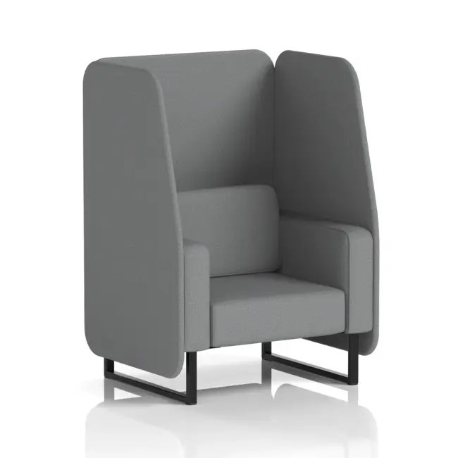 Brixworth Open Booth With Black Legs in Single Tone - Image 67