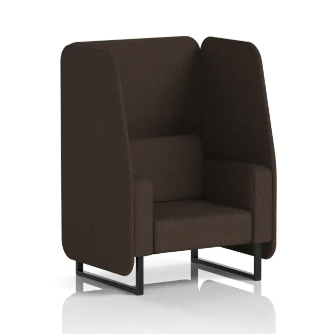 Brixworth Open Booth With Black Legs in Single Tone - Image 70