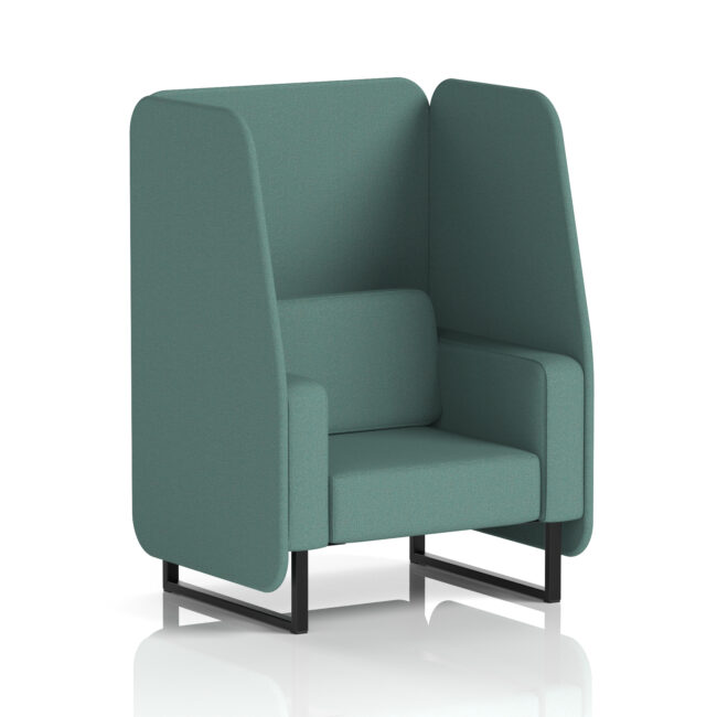 Brixworth Open Booth With Black Legs in Single Tone - Image 73