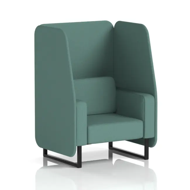 Brixworth Open Booth With Black Legs in Single Tone - Image 73