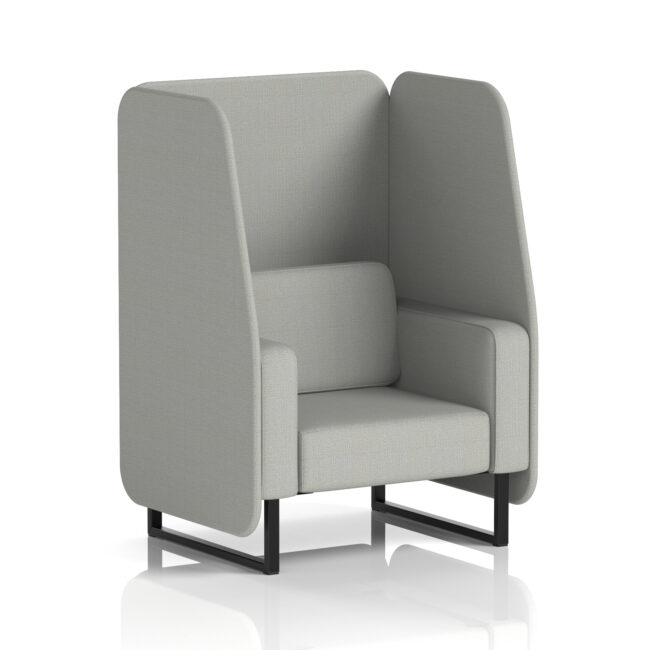 Brixworth Open Booth With Black Legs in Single Tone - Image 82
