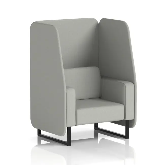 Brixworth Open Booth With Black Legs in Single Tone - Image 82