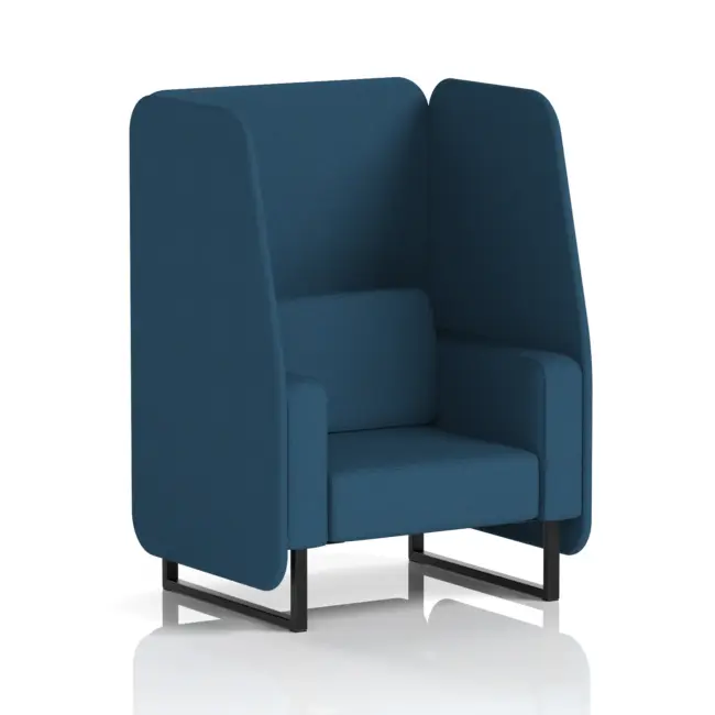 Brixworth Open Booth With Black Legs in Single Tone - Image 85
