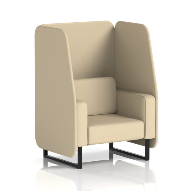 Brixworth Open Booth With Black Legs in Single Tone - Image 88