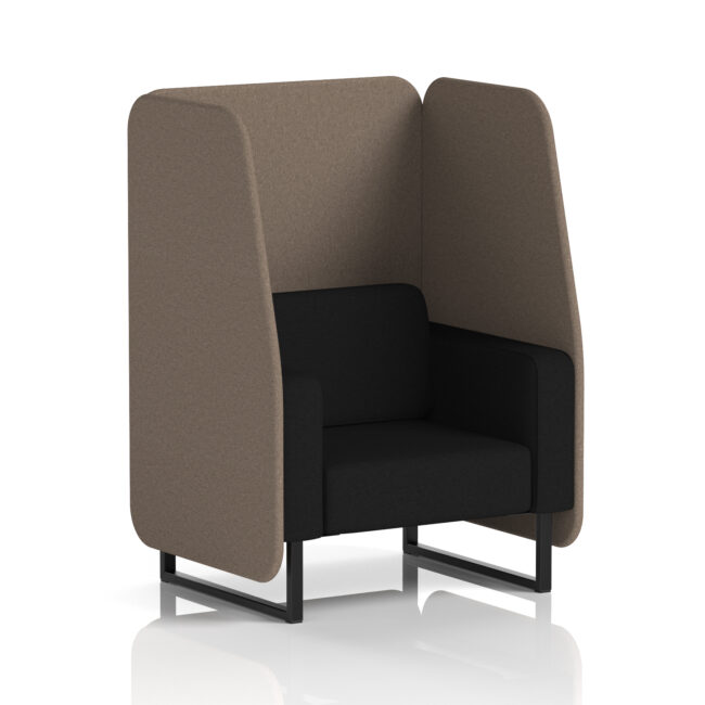 Brixworth Open Booth With Black Legs in Two Tone - Image 34