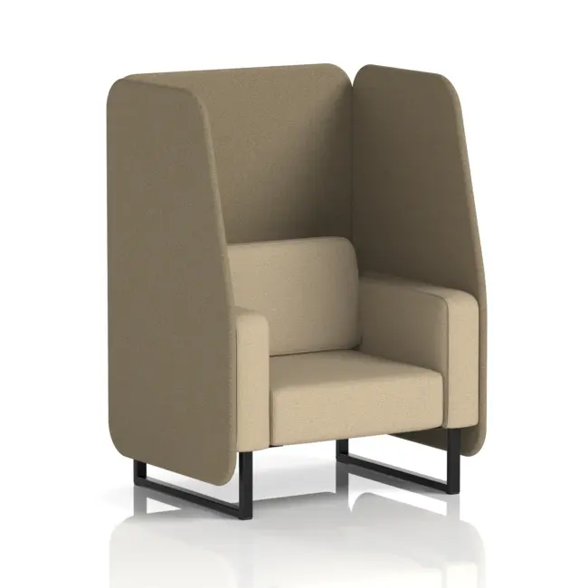 Brixworth Open Booth With Black Legs in Two Tone - Image 37