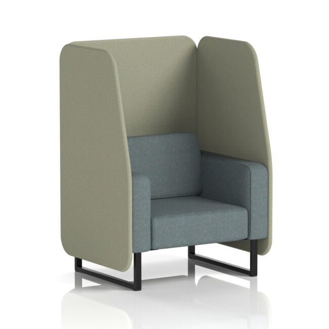 Brixworth Open Booth With Black Legs in Two Tone - Image 43