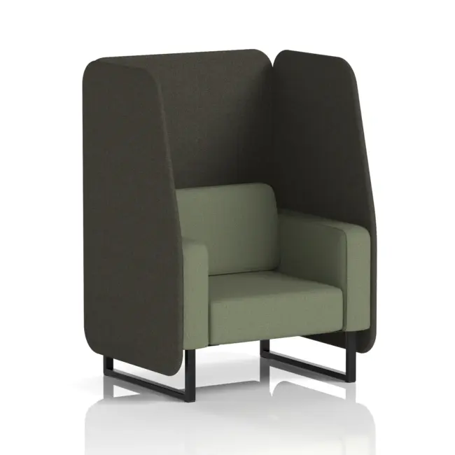 Brixworth Open Booth With Black Legs in Two Tone - Image 46