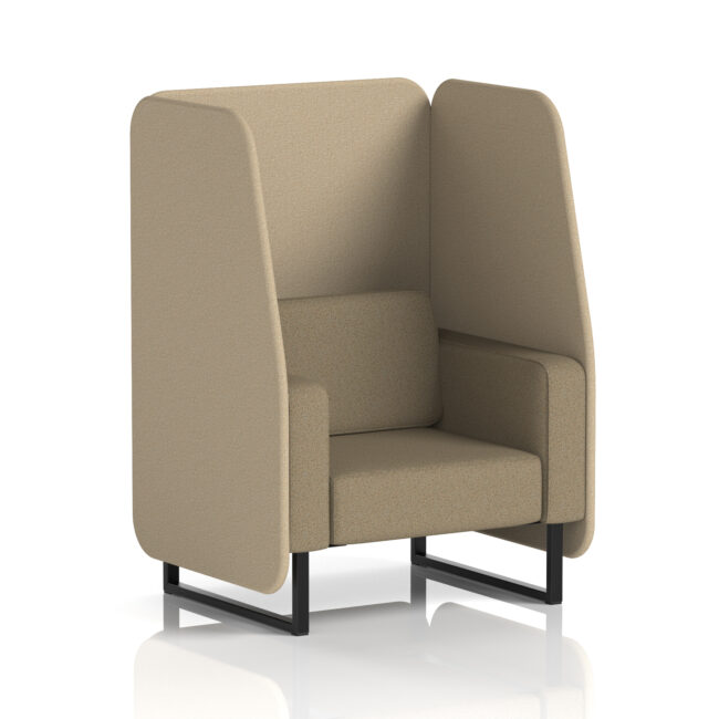 Brixworth Open Booth With Black Legs in Two Tone - Image 49