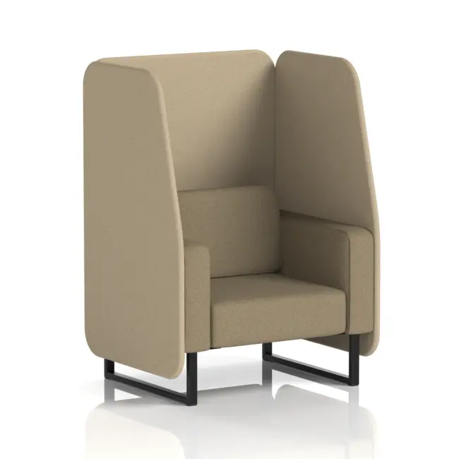 Brixworth Open Booth With Black Legs in Two Tone - Image 49