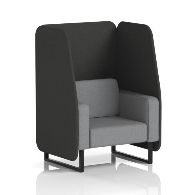 Brixworth Open Booth With Black Legs in Two Tone - Image 61