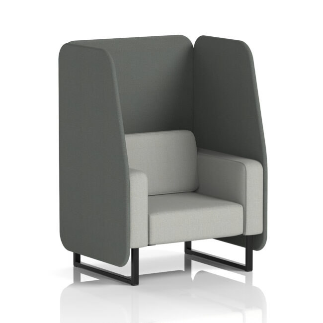Brixworth Open Booth With Black Legs in Two Tone - Image 76