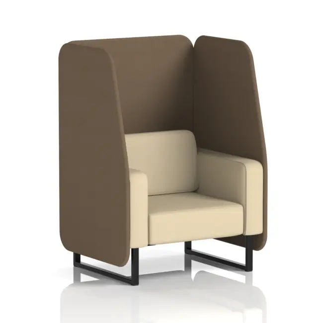 Brixworth Open Booth With Black Legs in Two Tone - Image 79