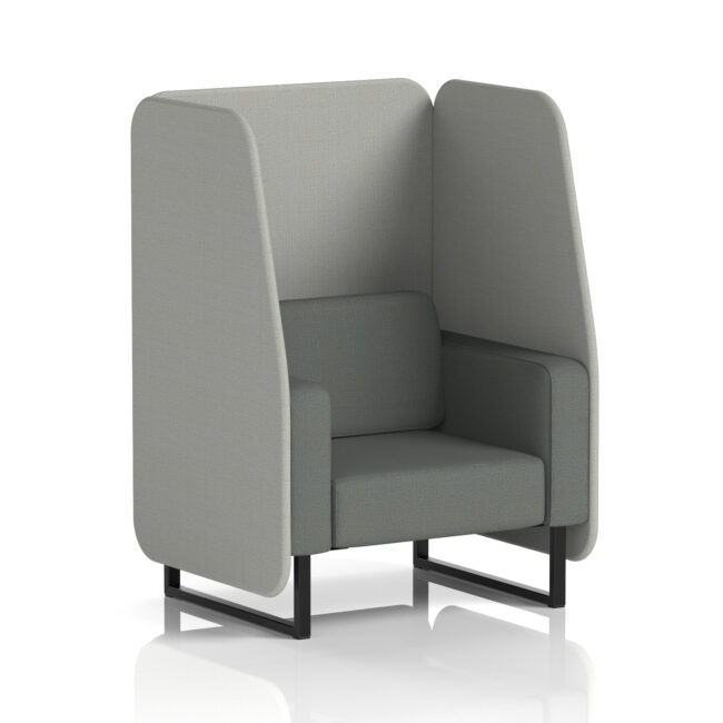Brixworth Open Booth With Black Legs in Two Tone - Image 82