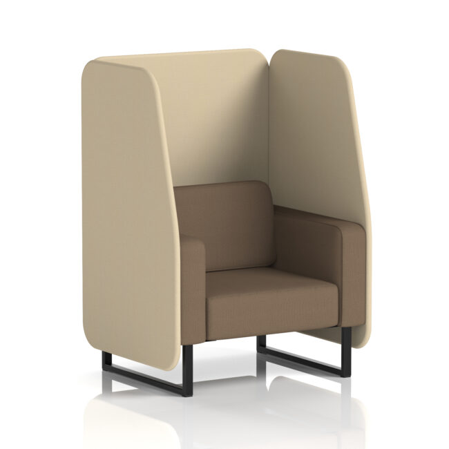Brixworth Open Booth With Black Legs in Two Tone - Image 88