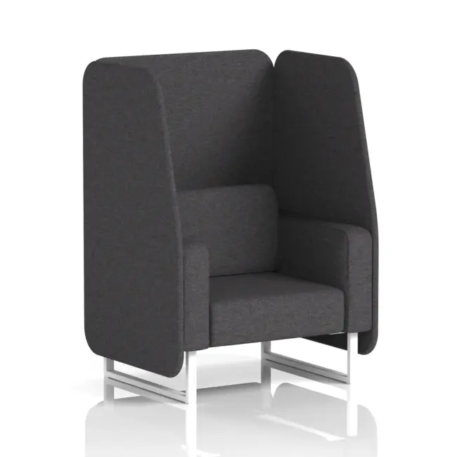 Brixworth Open Booth With White Legs in Single Tone - Image 19
