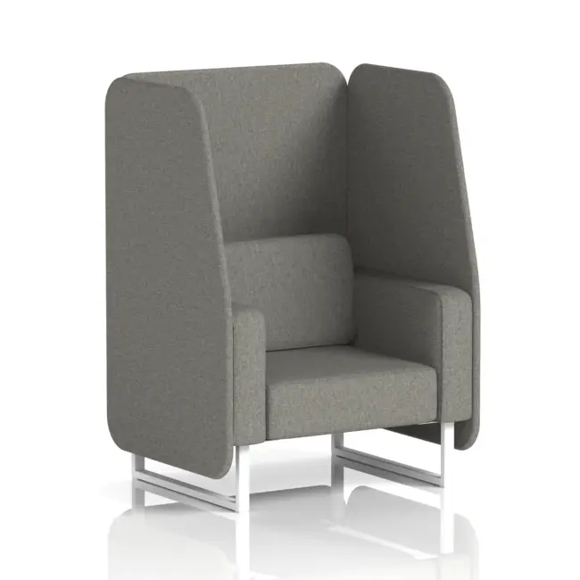 Brixworth Open Booth With White Legs in Single Tone - Image 28