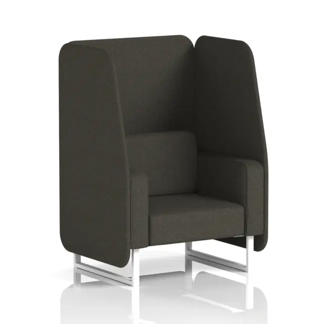 Brixworth Open Booth With White Legs in Single Tone - Image 46
