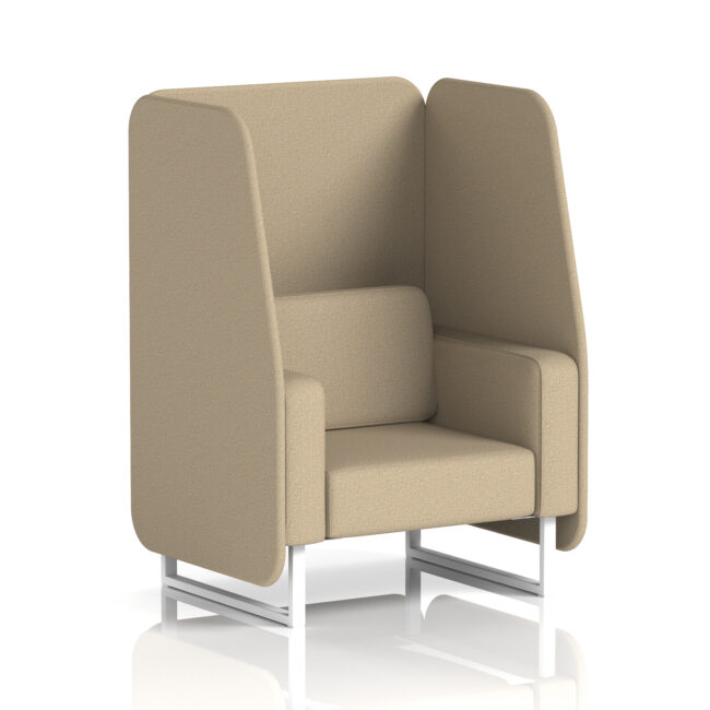 Brixworth Open Booth With White Legs in Single Tone - Image 49
