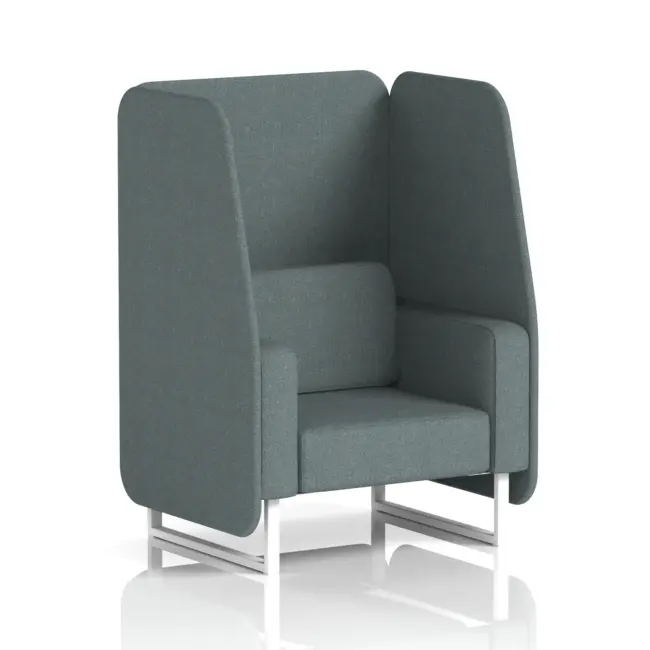Brixworth Open Booth With White Legs in Single Tone - Image 52