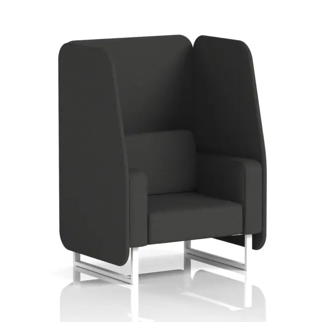 Brixworth Open Booth With White Legs in Single Tone - Image 61