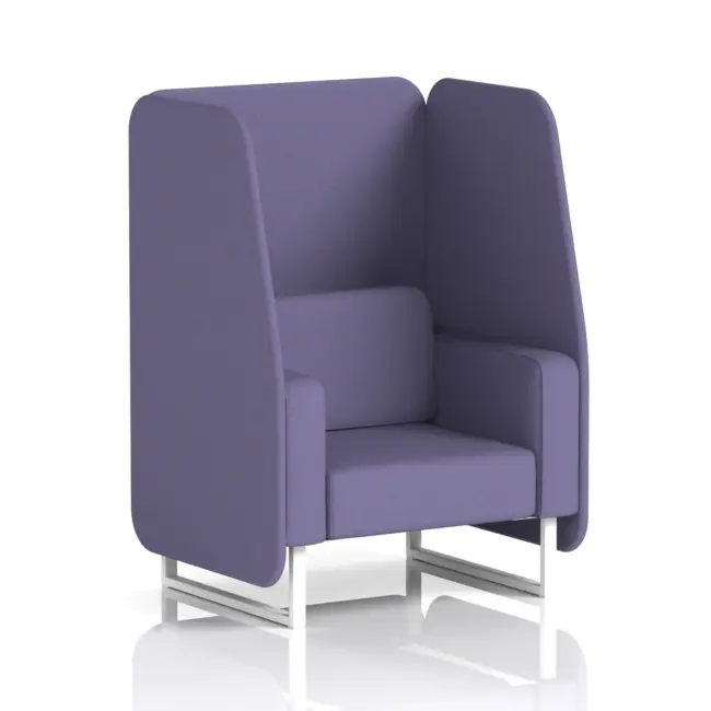 Brixworth Open Booth With White Legs in Single Tone - Image 64