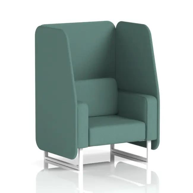 Brixworth Open Booth With White Legs in Single Tone - Image 73
