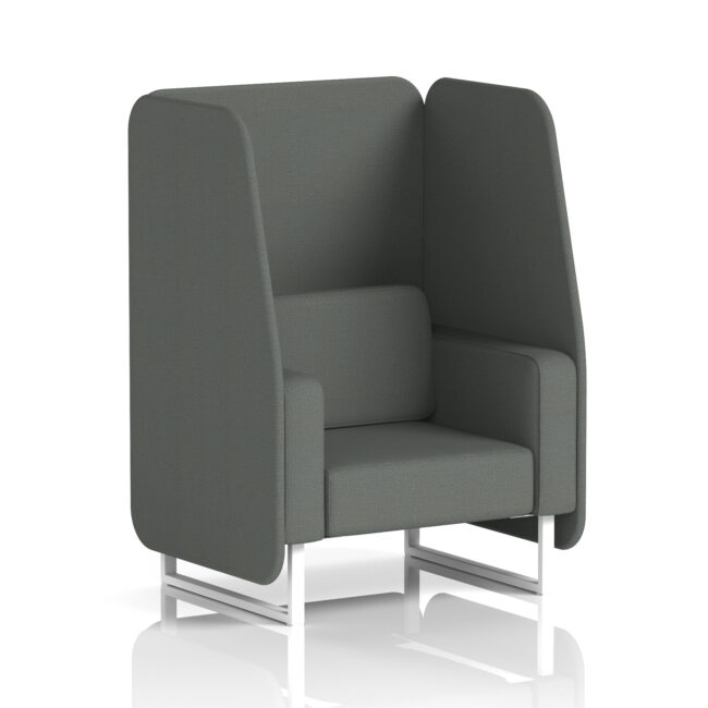 Brixworth Open Booth With White Legs in Single Tone - Image 76