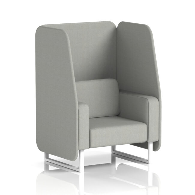 Brixworth Open Booth With White Legs in Single Tone - Image 82