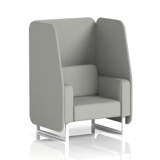 Brixworth Open Booth With White Legs in Single Tone - Image 82