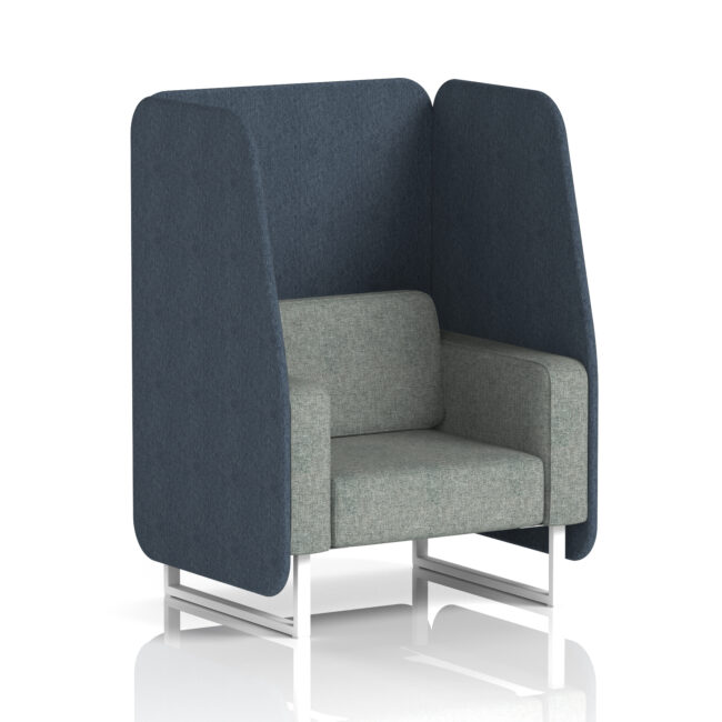 Brixworth Open Booth With White Legs in Two Tone - Image 7