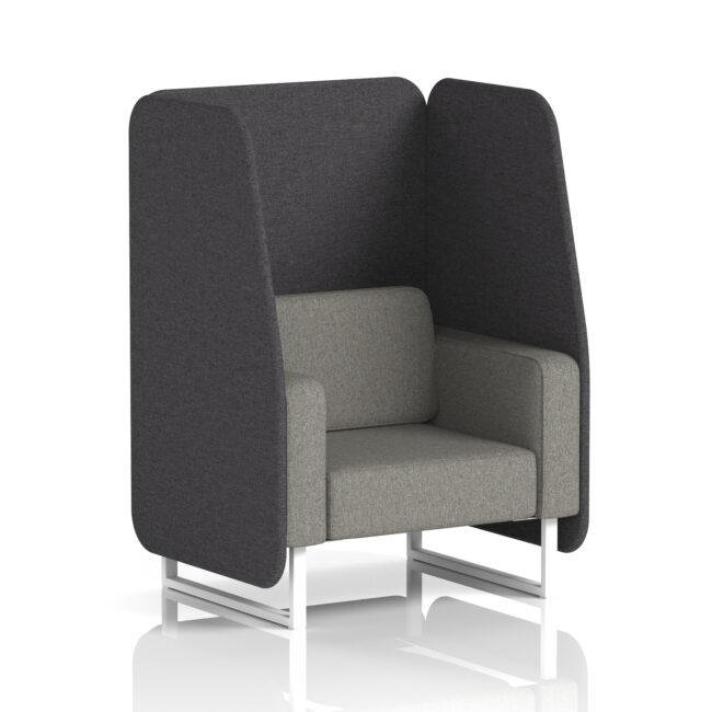 Brixworth Open Booth With White Legs in Two Tone - Image 19